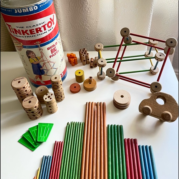 Vintage Other - Vintage | Tinker Toys & The Wooden Toy Car